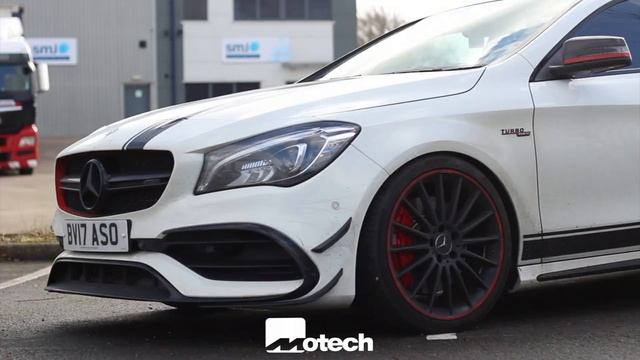 CLA45 AMG On H+R springs with spacers ! Motech Performance