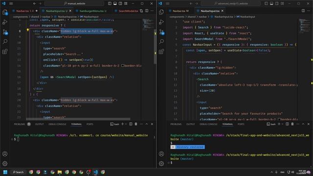 87 - Modifying Navbar and Folder Structure