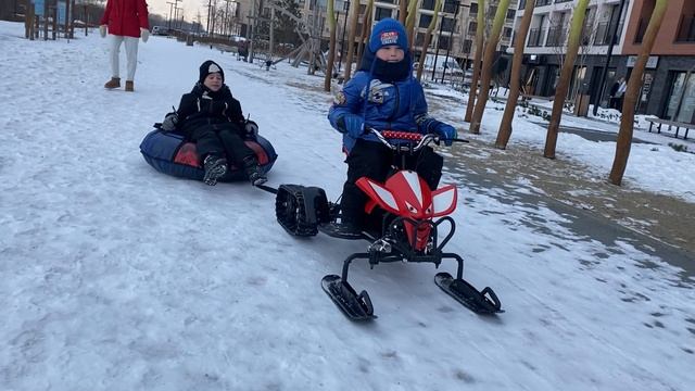 Акция на детский электроснегоход Eco Koleso K1🔥 #снегоход