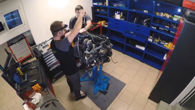 TIMELAPSE MOTORE BMW 640D