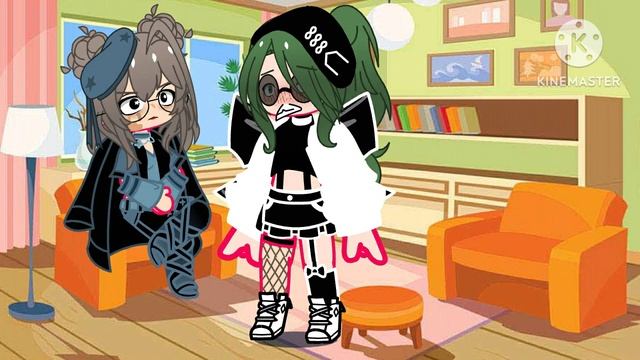 I hopped into a coffee shop (gacha club)