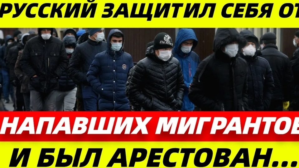 Русского водителя могут посадить, за то что он отстреливался из травмата от мигрантов #чп