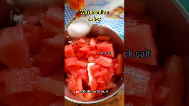 The Best Summer Drink🍉🍹|Watermelon Juice #watermelonjuice #watermelon #shorts #ytshort #foodlover