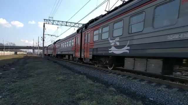 Встреча ЭД4М-0363 "РЭКС." с ЭД4М у ст. Вешняки.