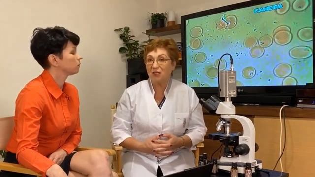 Под микроскопом:
Эфирное масло лимона и его воздействие на клетки крови.mp4