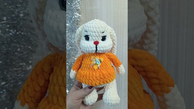 Вязаный зайчик.🐰