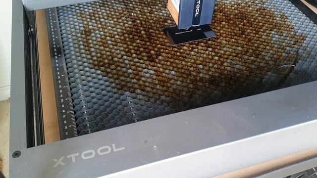 xTool IR laser to engrave metal business cards
