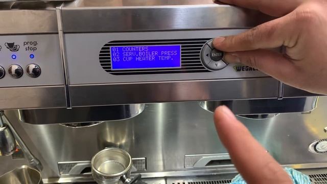 Wega Concept coffee machine Enter Technical Menu Tutorial