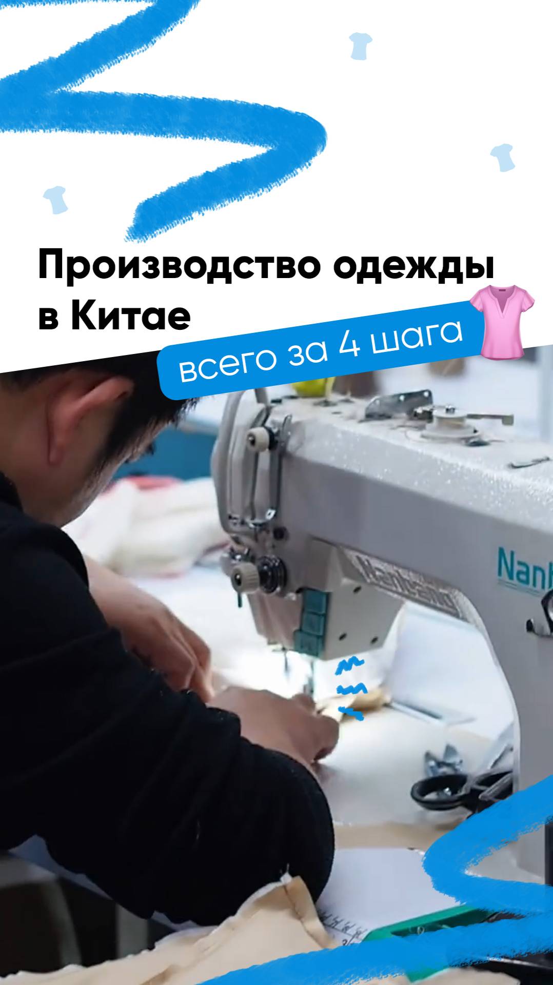 Производство одежды в Китае всего за 4 шага