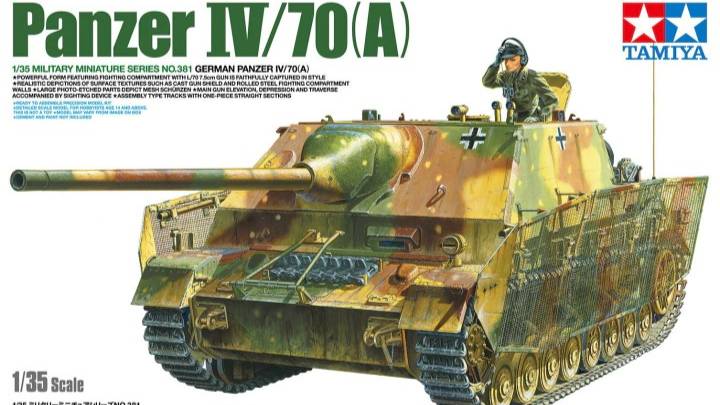 Распаковка Tamiya 1 35 35381 German Panzer IV70(A)