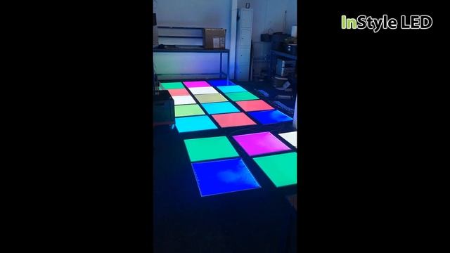Behind the scenes! - RGBW LED light panels controlled via DMX