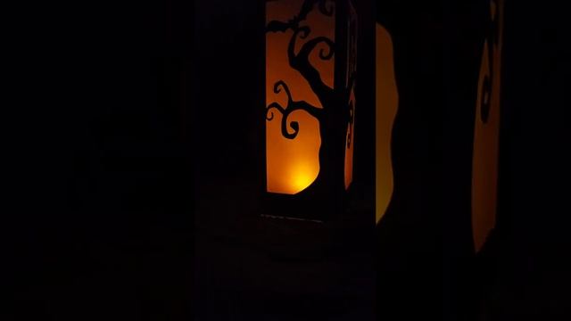 Spooky Halloween Luminary for Battery Operated Candles