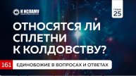 Вопрос 161. Относятся ли сплетни к колдовству Единобожие в вопросах и ответах
