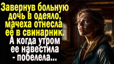 Завернув больную дочь в одеяло, мать отнесла ее в свинарник. А когда утром ее навестила - побелела..