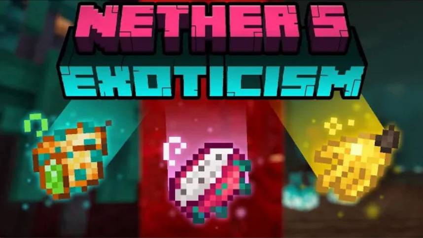 NETHER'S EXOTICISM - ПИТАЙЯ, РАМБУТАН И ДРУГИЕ ТРОПИЧЕСКИЕ ФРУКТЫ В НЕЗЕРЕ ОБЗОР МОДА НА МАЙНКРАФТ