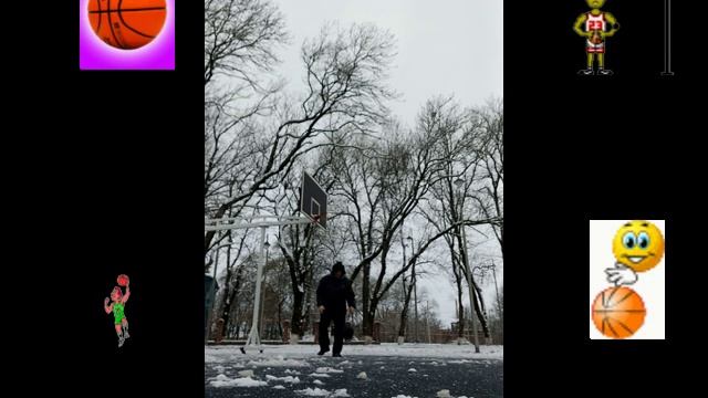 МНЕ все равно тренироваться БОЛЬШЕ НЕГДЕ... МНЕ баскетбол в кайф В ЛЮБУЮ ПОГОДУ!...😊👍😎🏀❄🌲