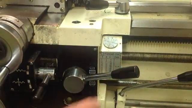 Jet Lathe - Engage Thread Feed