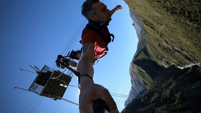 Bungy Jumping в Новой Зеландии (134 метра)