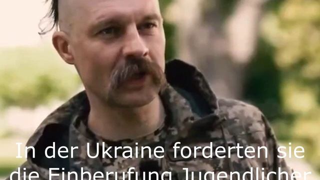 In der Ukraine forderten sie die Einberufung Jugendlicher in die Armee