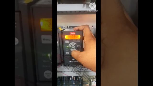 How to initialize Danfoss VFD VLT micro drive. #electrical, ac drives #electrician #ytshorts #short