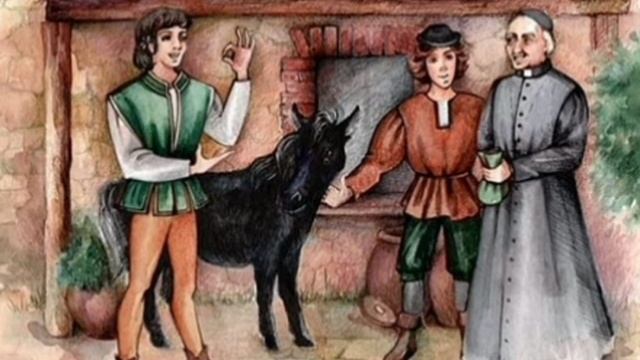 Чёрная лошадка. (малышам). Итальянская сказка, народов Европы.