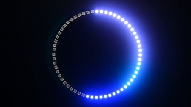 60 NeoPixel Ring Clock in action