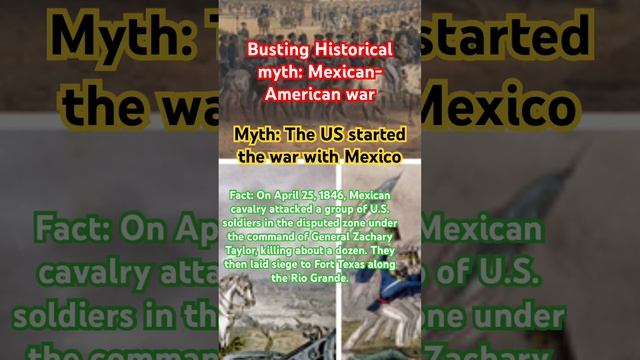 Historical myth: Mexican American War #history #historicalmyth #mythbusting #facts #historyfacts