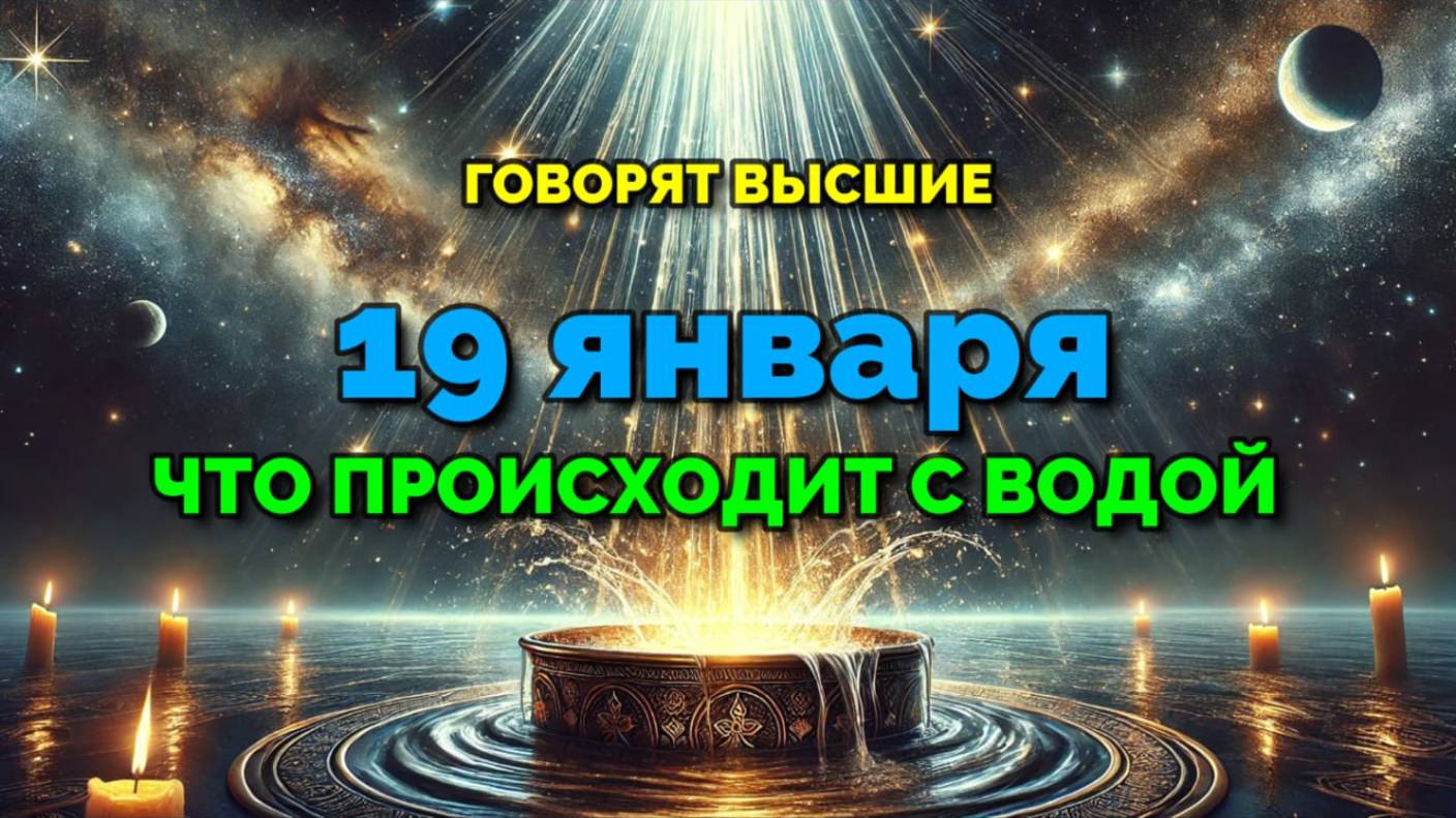 19 ЯНВАРЯ: ЧТО ПРОИСХОДИТ С ВОДОЙ