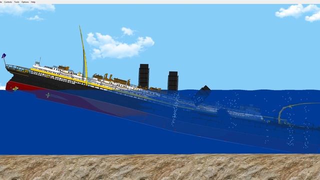 If Lusitania sank like Titanic | Floating Sandbox 1.12