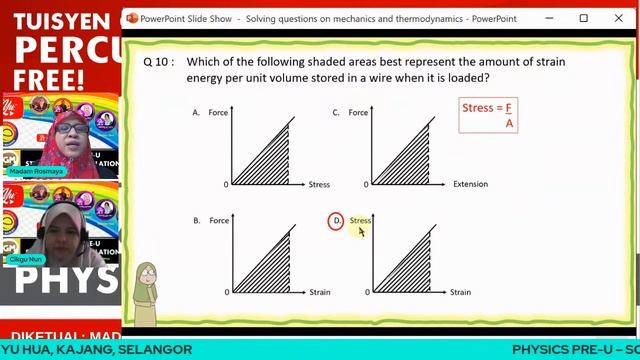 🔴 [LIVE] PHYSICS PRA U, SOLVING QUESTIONS ON MECHANICS AND THERMODYNAMICS #24 #TUISYENPERCUMA