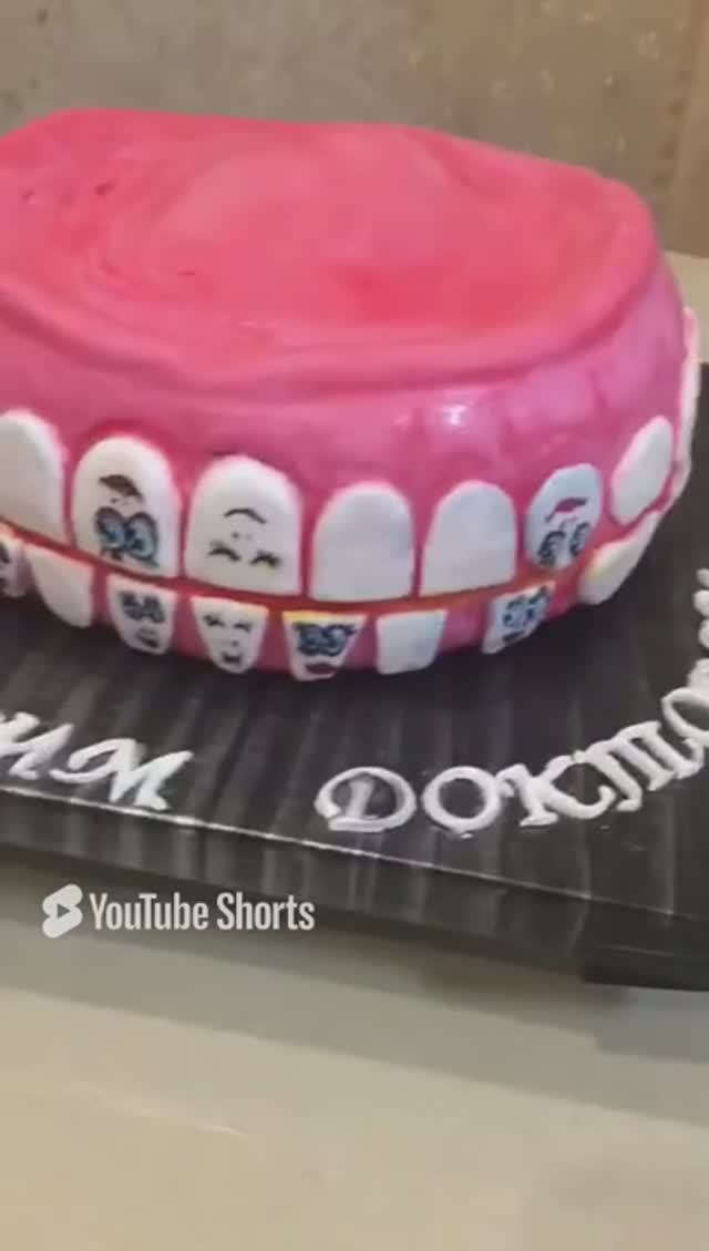 3D тортик для стоматолога# 3D cake for dentist#sorts