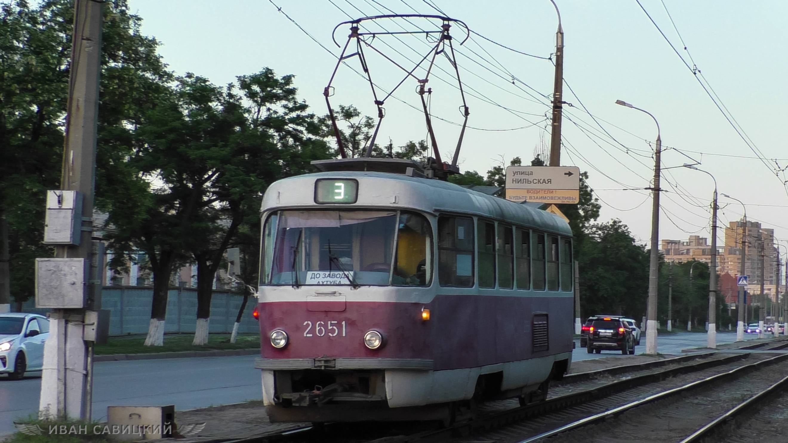 Трамваи Волгограда  Tatra T3SU 1973 года постройки-ещё в строю