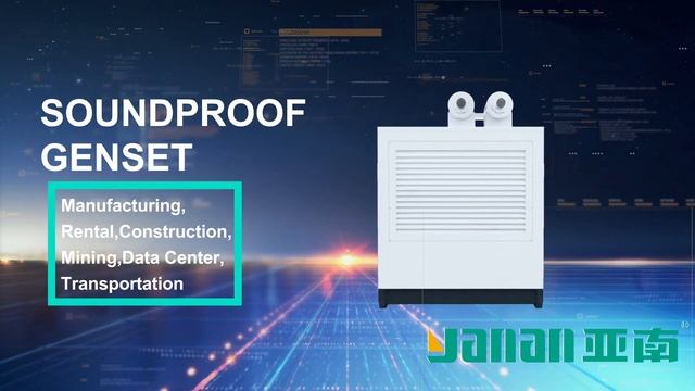 Canopy type, Robust Diesel Generating Set, 直角款, YANAN Canopy III model