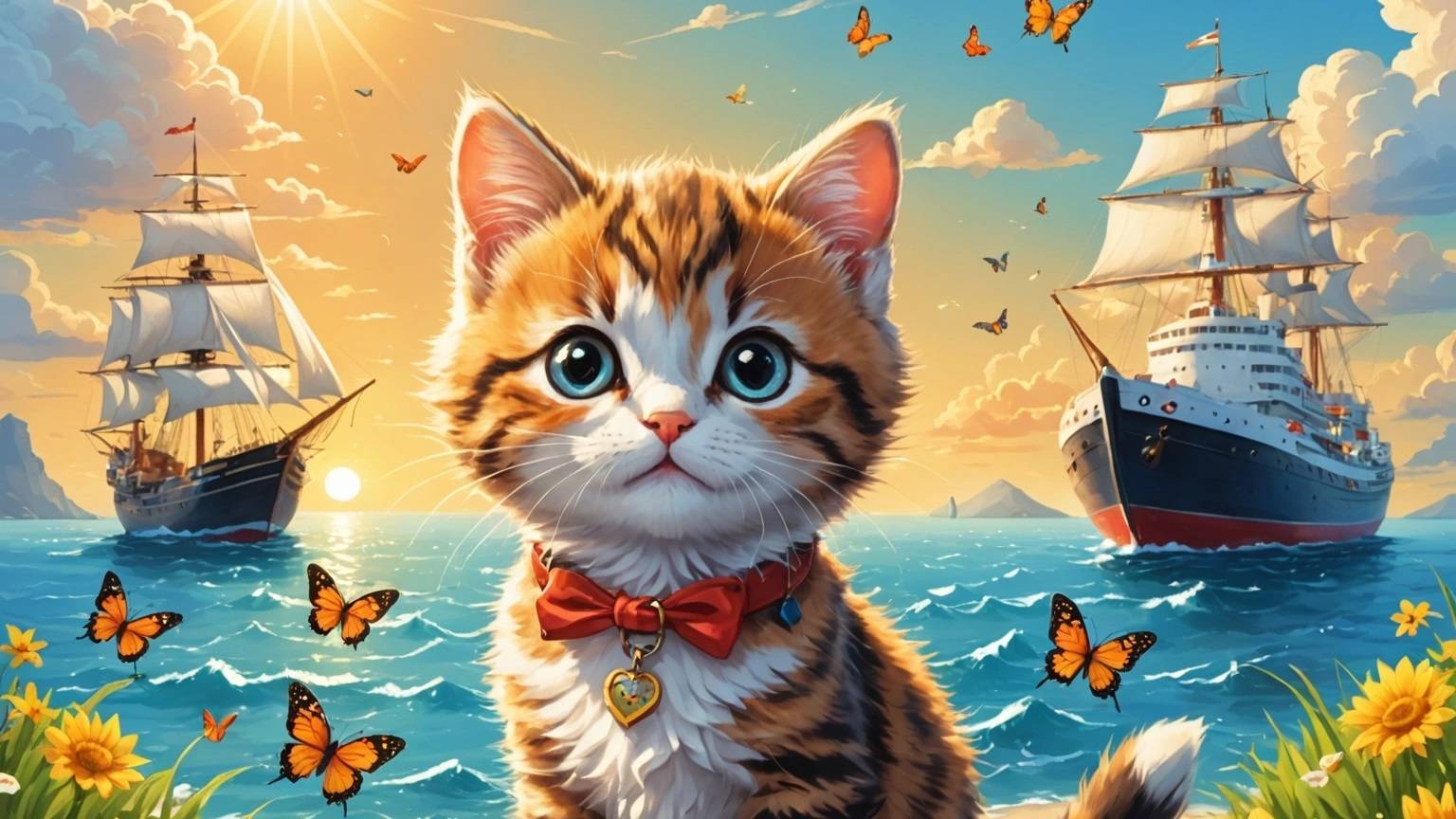 Котенок и Кораблик