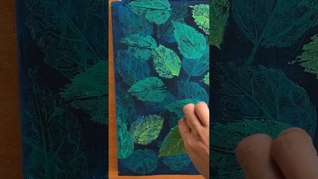 Deep Leaf painting 🍃 | Home Decor #shorts #painting #art