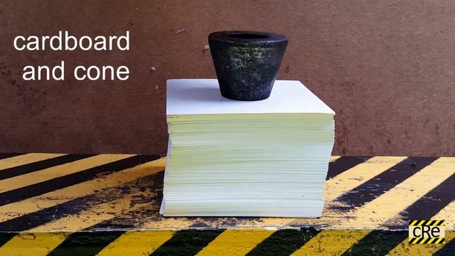 ЭКСПЕРИМЕНТ ПРЕСС против зажигалки, картон