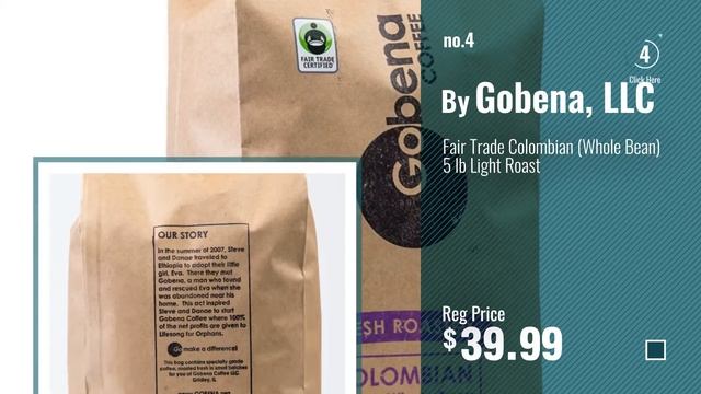 Top 10 Gobena, Llc Coffee [2018]: Fair Trade Organic Peruvian Ground 5 lb. Fresh Roasted Specialty