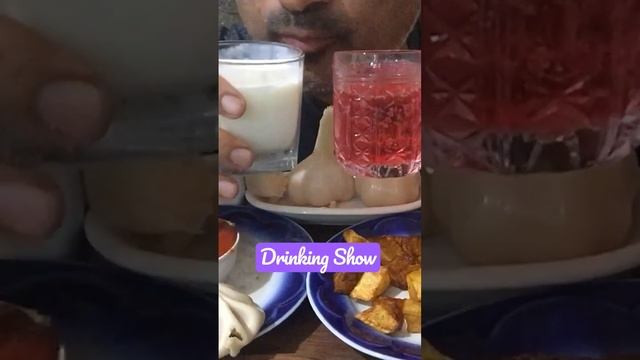 Drinking beautiful Kefir & cold 🥶 Rose🌹Lemonade | Drinking Sounds | Drinking Show | ASMR | #shorts