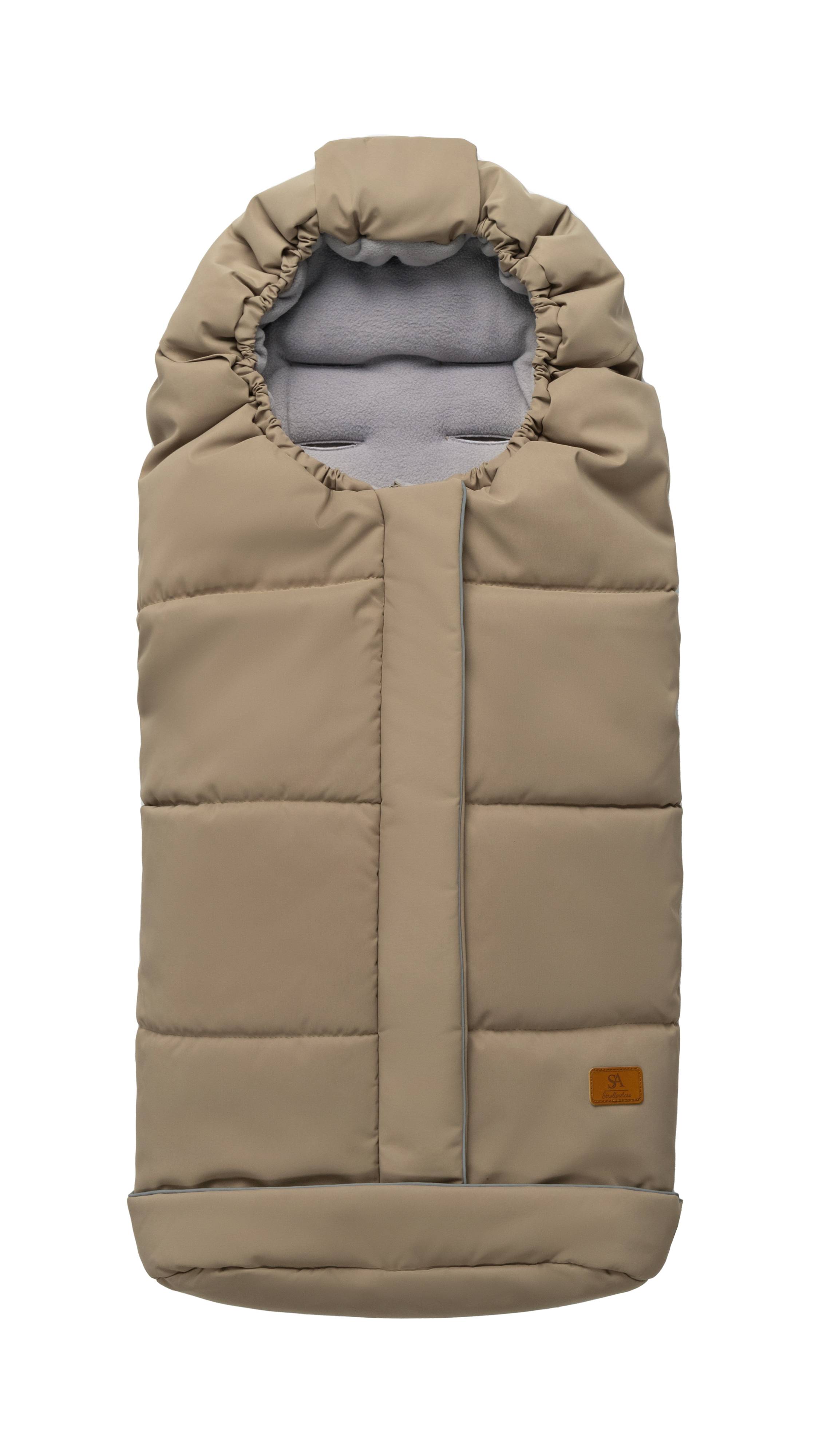 Обзор теплого конверта в коляску StrollerAcss. Цвет бежевый.