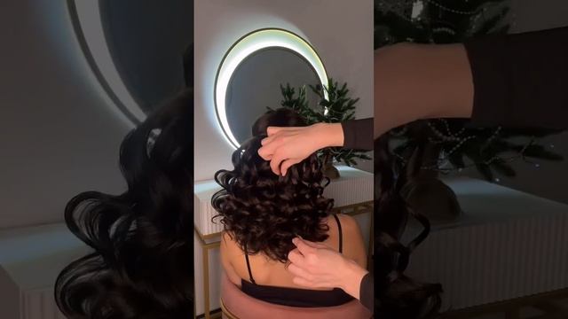 Шикарная укладка на волосы средней длины #hairstyle #hairtok #hairtutorial #hair #beauty