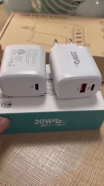 20W PD charger 20w fast charging 1C+1A Support QC3.0, portable for iPhone 12/12pro #charger #iphone