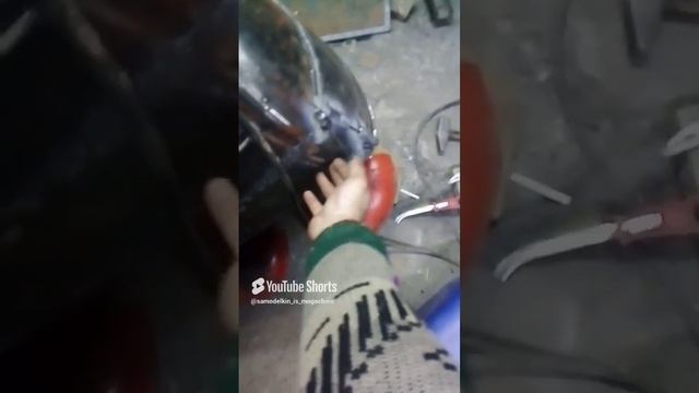 печь для бани из газовых баллонов .бак 5 ведер