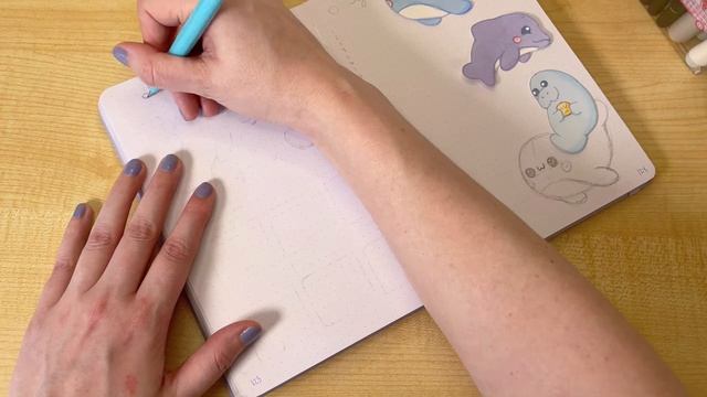 July plan with me 🐳 underwater bullet journal theme