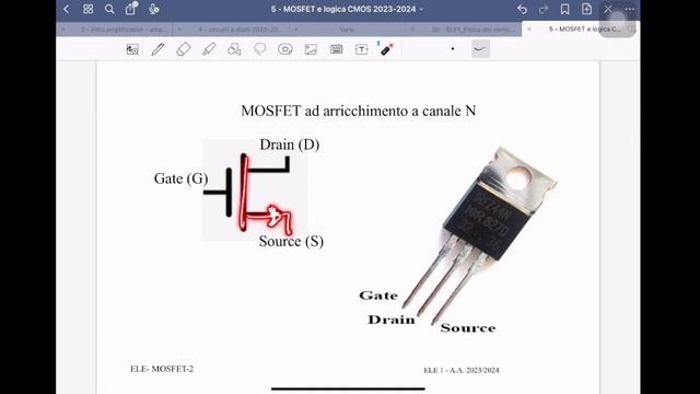 2024 04 16 MOSFET introduzione e caratteristiche