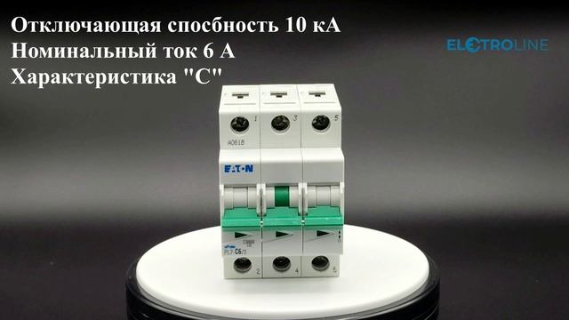 Eaton Автоматический выключатель PL7-C6/3 арт. 263406