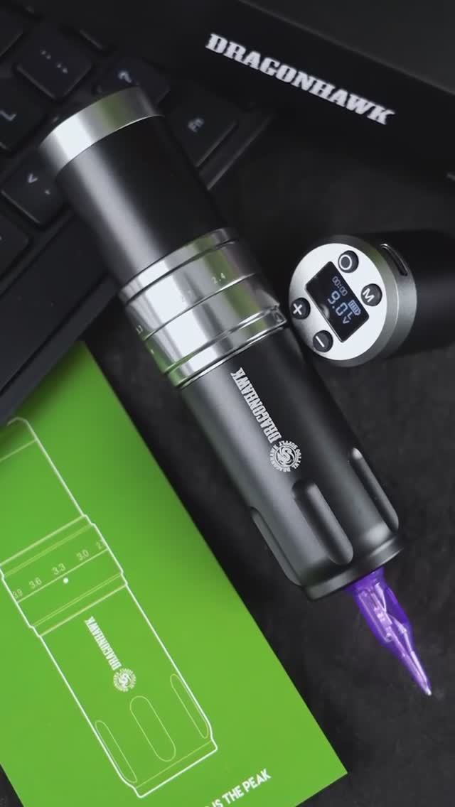 Беспроводная тату машинка DragonHawk Fold 3 Wireless 7 Strokes