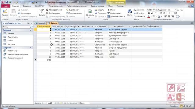 3_Как создать запросы в Microsoft Access за 10 минут