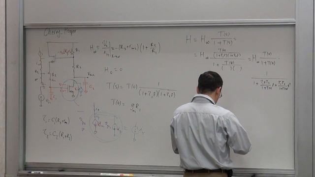 153. Feedback Viewpoint: Asymptotic Gain Formula, Example, Cherry Hooper, Pole Splitting/Root Locus