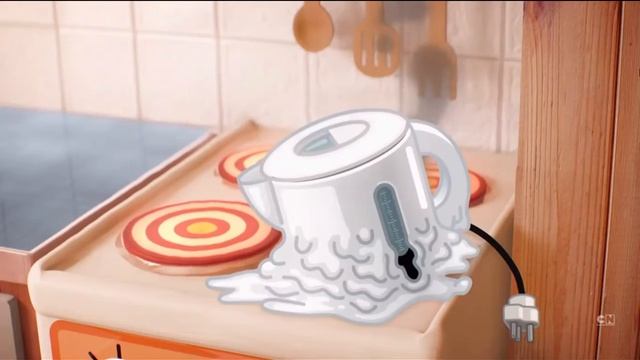 The Amazing World of Gumball - Coffee Machine Melting On A Stove