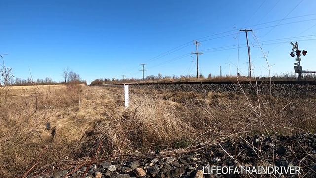 00115 VIA Rail's New Fleet - Siemens Charger Test Train No. 656 Speeds Eastbound on the Kingston Su